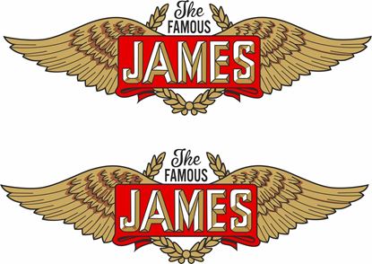 Picture of The James Motorcycle Decals / Stickers