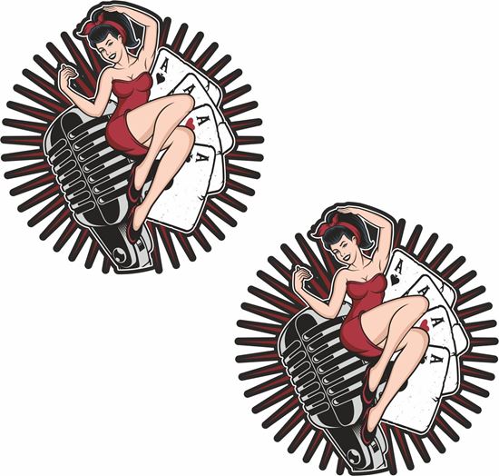 Picture of Pin up Girl Decals / Stickers