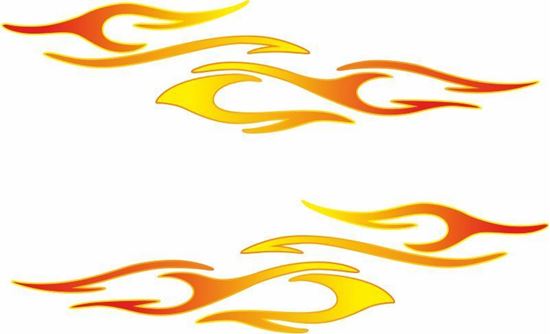 Picture of Flame Decals / Stickers