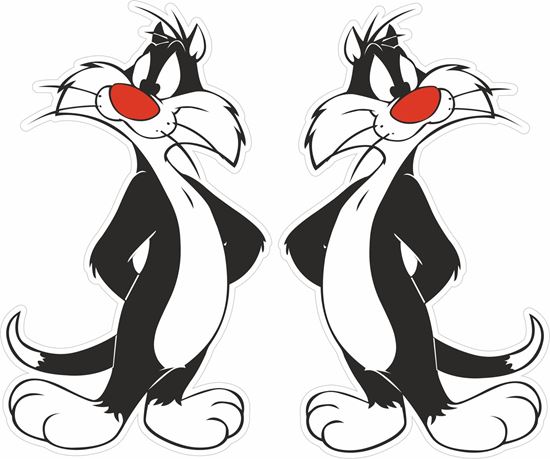 Picture of Sylvester Cat Decals / Stickers