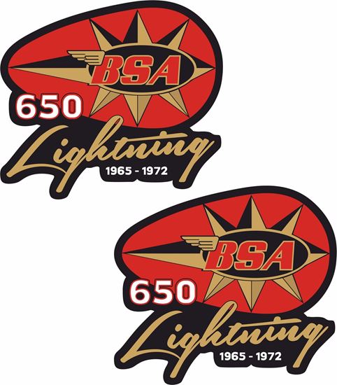 Picture of BSA Lightning Decals / Stickers