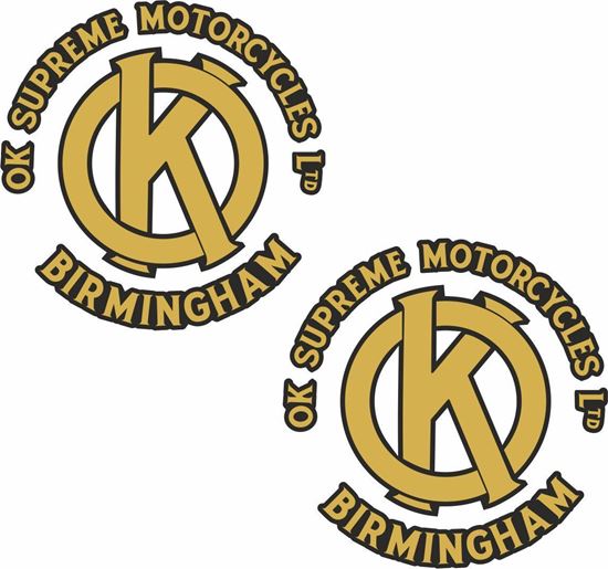 Picture of OK Supreme Motorcycle Decals / Stickers