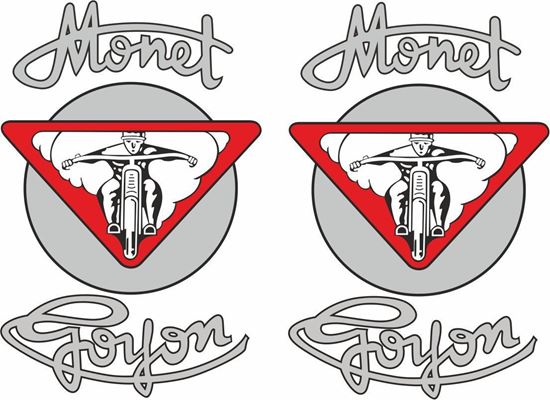 Picture of Monet Goyon Motorcycle Decals / Stickers