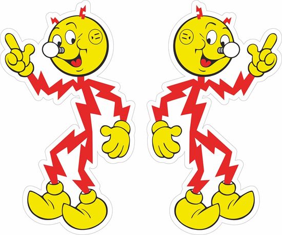 Picture of Ready Kilowatt Man Decals / Stickers