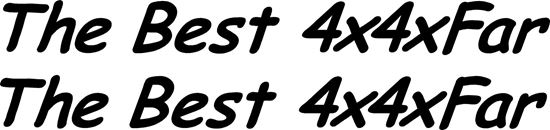 Picture of "The Best 4x4xFar" panel / Glass Decals / Stickers