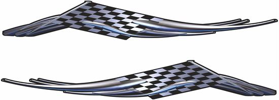 Picture of Chequered Flag Tribal general panel  Decals / Stickers - copy