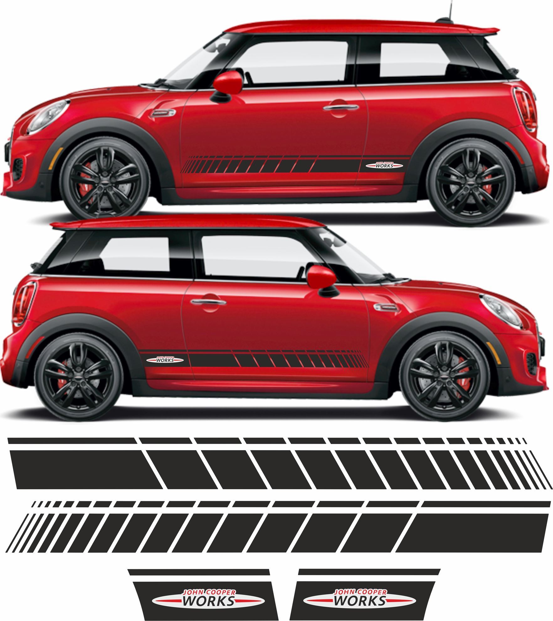 Zen Graphics Mini R56 R57 R58 R59 Jcw Side Stripes