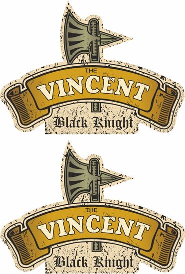 Picture of Vincent Black Knight Motorcycle Decals / Stickers