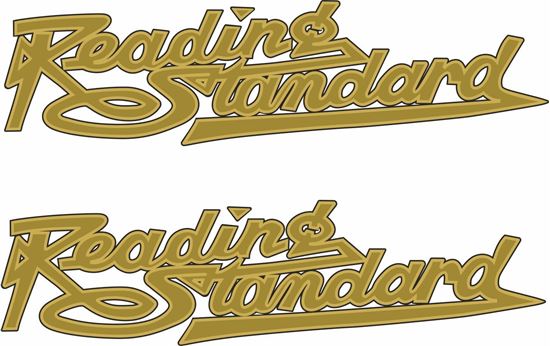 Picture of Reading Standard Motorcycle Decals / Stickers