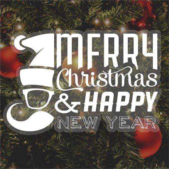 Picture of Christmas Window Cling Vinyl
