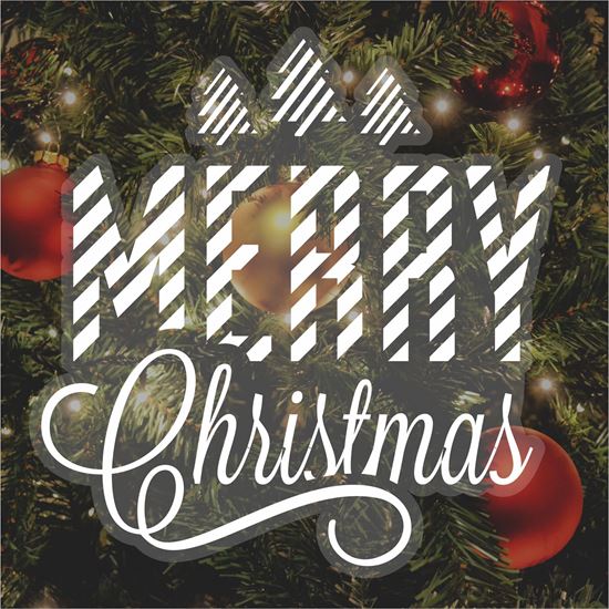 Picture of Christmas Window Cling Vinyl