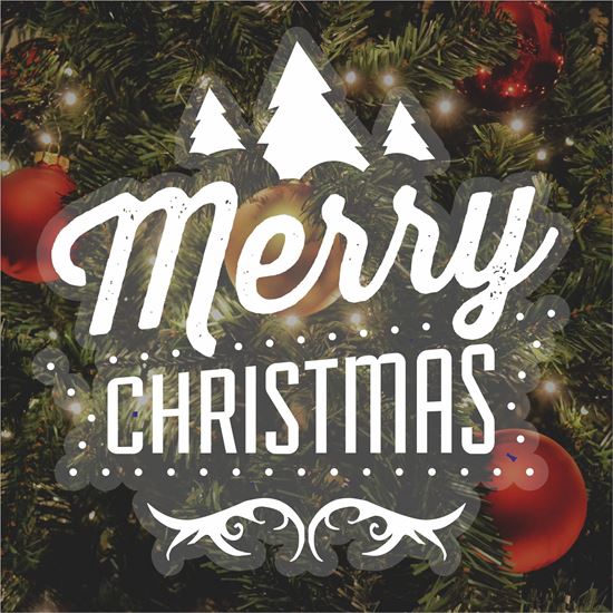 Picture of Christmas Window Cling Vinyl