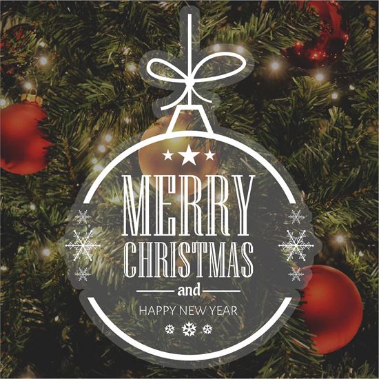 Picture of Christmas Window Cling Vinyl