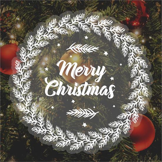 Picture of Christmas Window Cling Vinyl