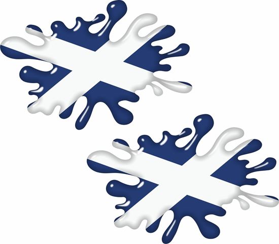 Picture of Scotland Splat Decals / Stickers