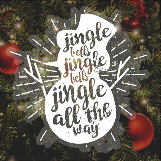 Picture of Christmas Window Cling Vinyl