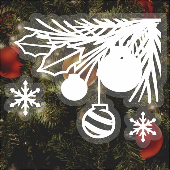 Picture of Christmas Window Cling Vinyl