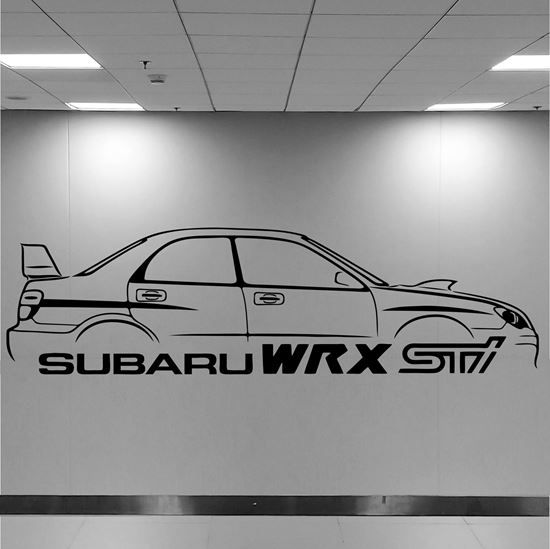 Picture of Subaru Impreza STi Wall Art sticker