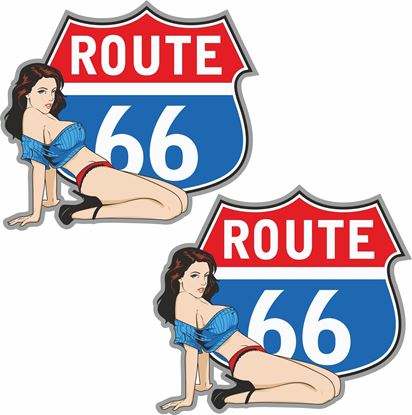 Picture of Route 66 Decals / Stickers