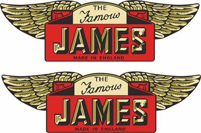 Picture of The James Motorcycle Decals / Stickers