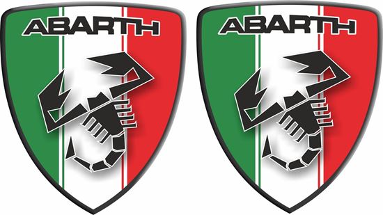 Picture of Fiat Abarth Italia wing Badges 60mm