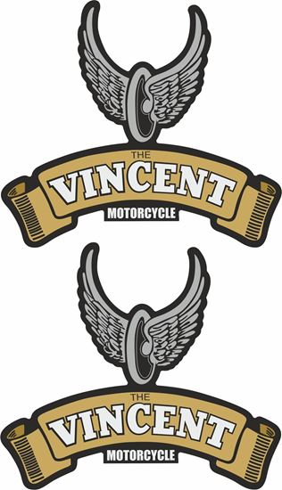 Picture of Vincent Motorcycle Decals / Stickers