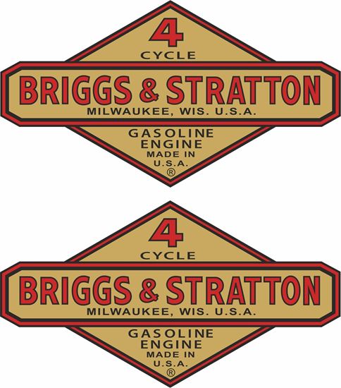 Picture of Briggs & Stratton Motorcycle Decals / Stickers