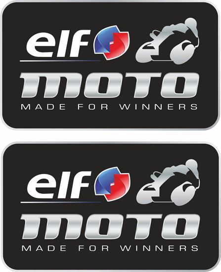 Picture of "Elf Moto..."  Track and street race sponsor Decals / Stickers