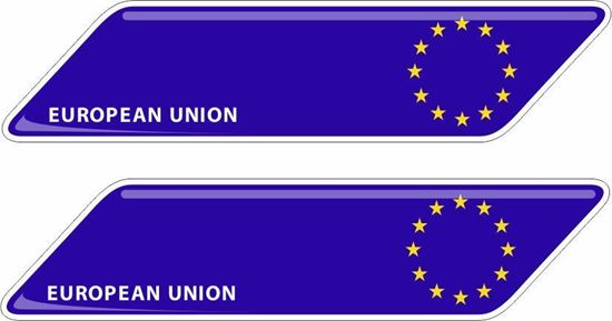 Picture of European Union 70mm Exterior Gel Badges