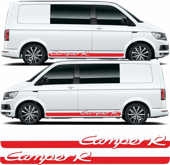 Picture of VW T5 / T6 Camper R side Stripes / Stickers