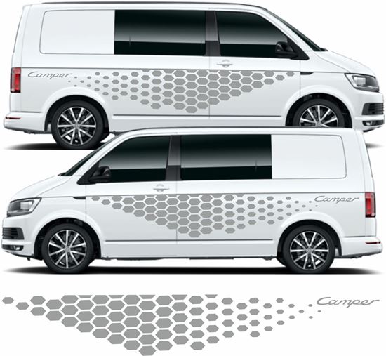 Picture of VW T5 / T6 short wheel base side Graphics / Stickers