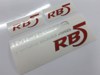 Picture of Impreza RB5 rear & wing Decals / Stickers