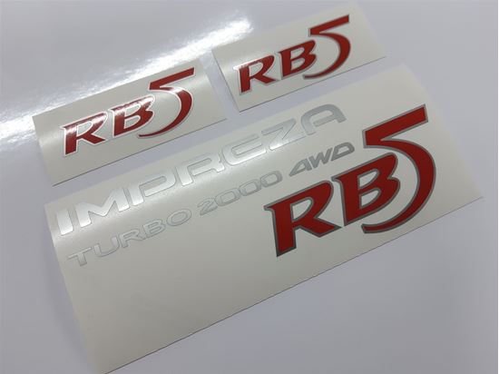 Picture of Impreza RB5 rear & wing Decals / Stickers