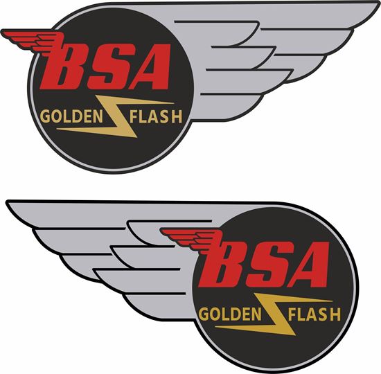 Picture of BSA Golden Flash Decals / Sticker