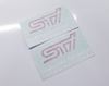 Picture of Impreza STi version 1 - 4 fog cover Decals / Stickers WHITE