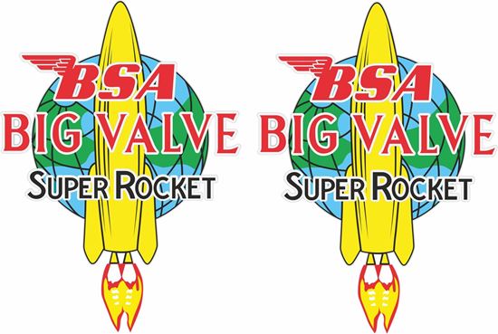 Picture of BSA  Super Rocket Big Valve Decals / Stickers