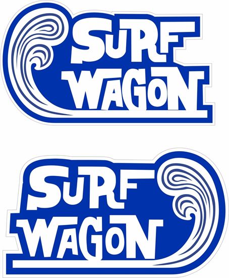 Picture of Surfing Wagon  Decals / Stickers