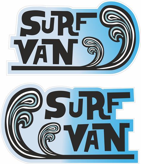 Picture of Surfing Wagon Decals / Stickers