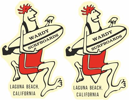 Picture of Wardy Surfboards Decals / Stickers