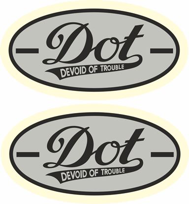 Picture of DOT Motorcycle Decals / Stickers