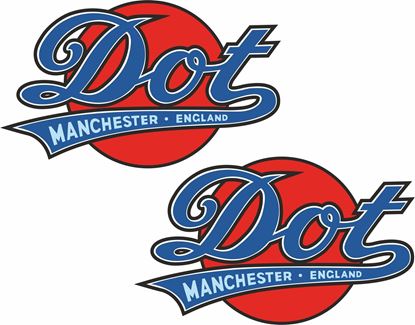 Picture of DOT Motorcycle Decals / Stickers