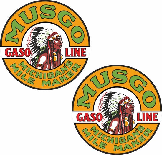 Picture of Musco Gasoline general panel Decals / Stickers