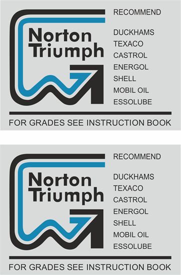 Picture of Norton / Triumph restoration Decal / Sticker