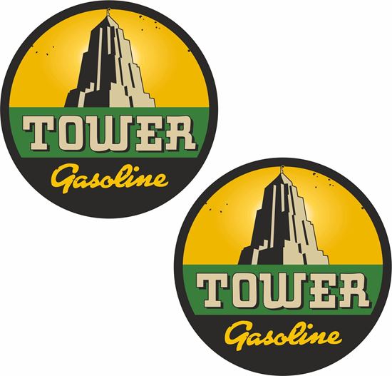 Picture of Tower Gasoline Decals / Stickers