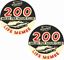Picture of Triumph 200mph Club Decals / Stickers