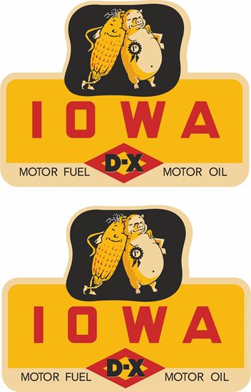 Picture of IOWA Motor Fuel Decals / Stickers