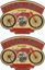 Picture of Flying Merkel Motorcycle Decals / Stickers