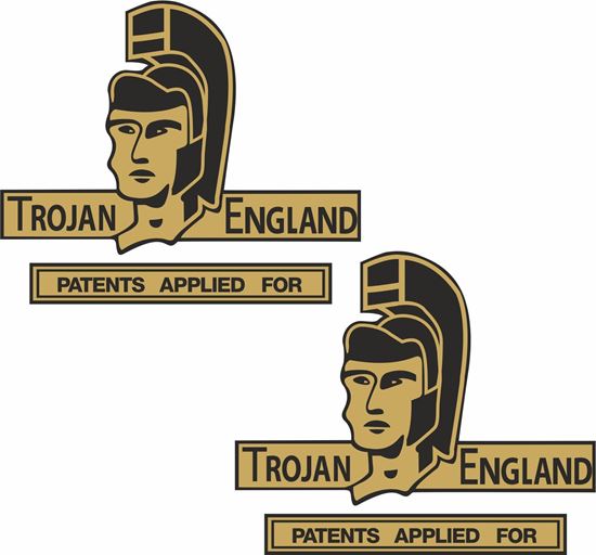 Picture of Trojan England Motorcycle Decals / Stickers