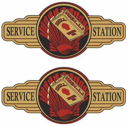 Picture of Shell Service Station Decals / Stickers
