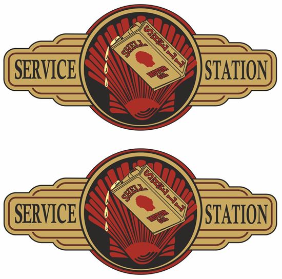 Picture of Shell Service Station Decals / Stickers